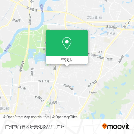 广州市白云区研美化妆品厂地图
