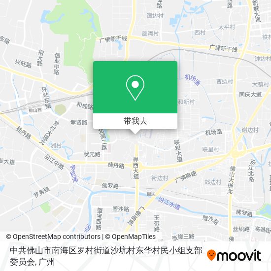 中共佛山市南海区罗村街道沙坑村东华村民小组支部委员会地图