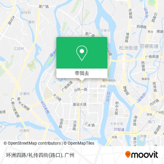 环洲四路/礼传四街(路口)地图