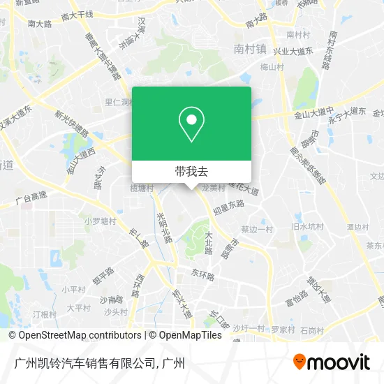 广州凯铃汽车销售有限公司地图