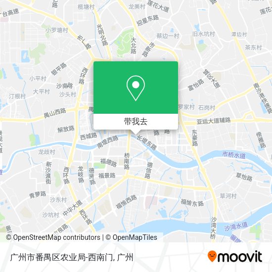 广州市番禺区农业局-西南门地图
