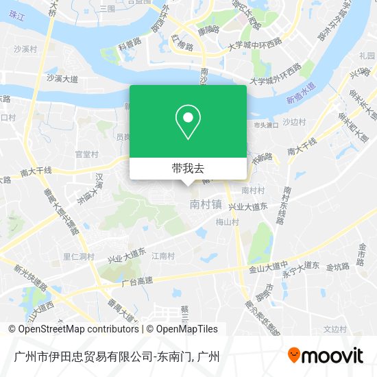 广州市伊田忠贸易有限公司-东南门地图