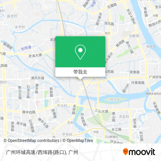 广州环城高速/西埠路(路口)地图