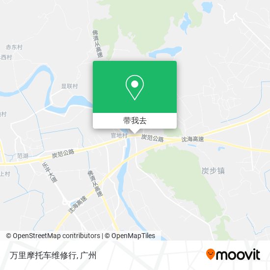 万里摩托车维修行地图