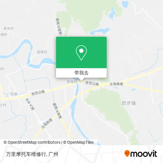 万里摩托车维修行地图