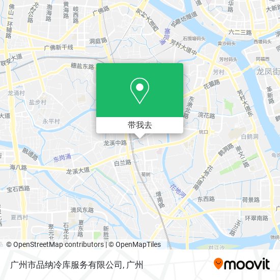 广州市品纳冷库服务有限公司地图