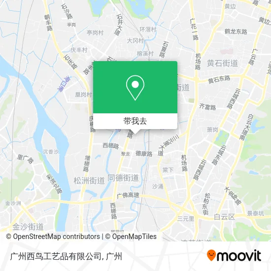 广州西鸟工艺品有限公司地图