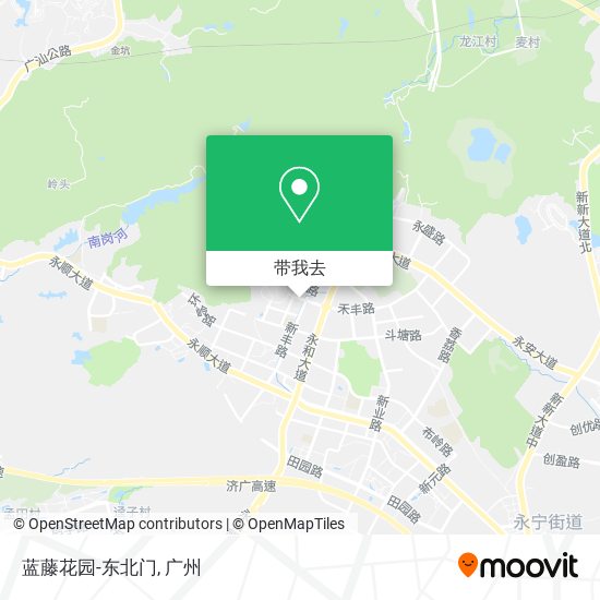 蓝藤花园-东北门地图