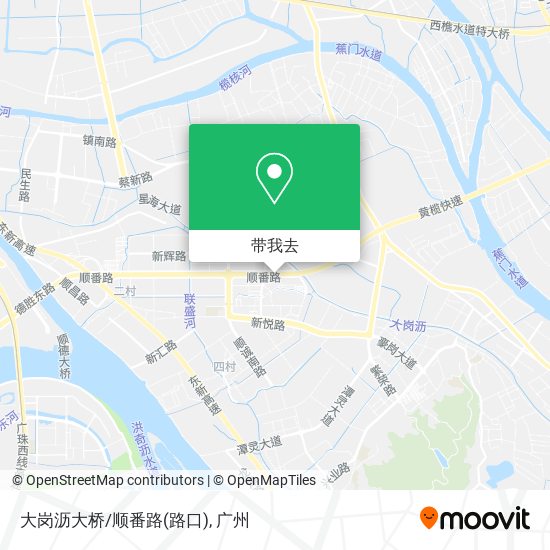 大岗沥大桥/顺番路(路口)地图