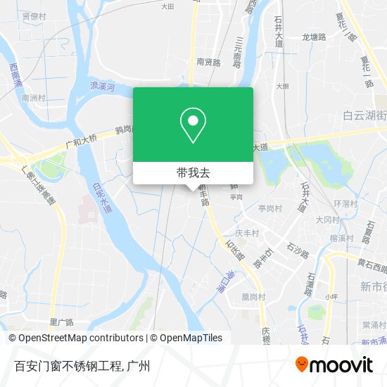 百安门窗不锈钢工程地图