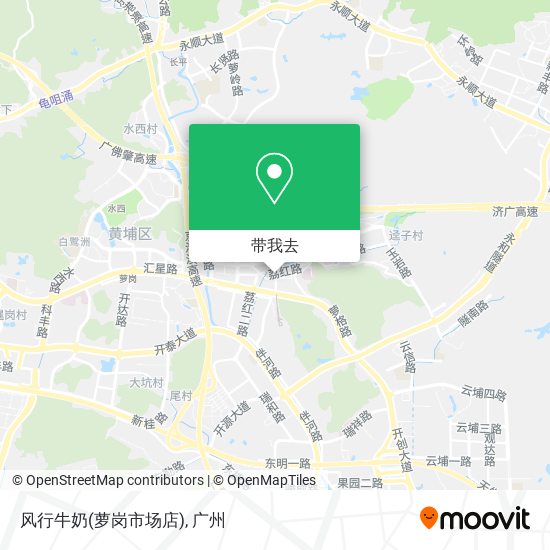 风行牛奶(萝岗市场店)地图