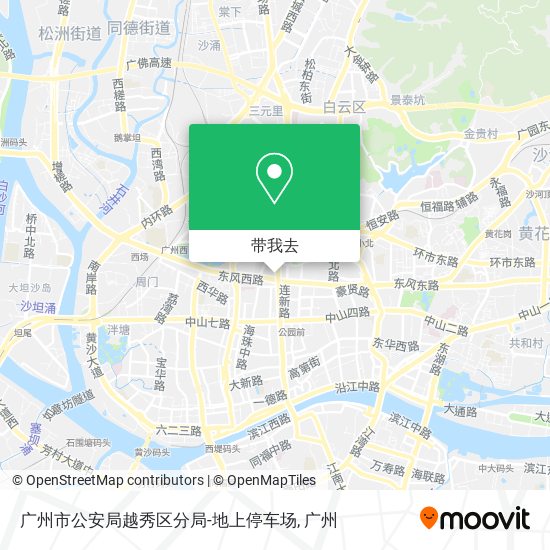 广州市公安局越秀区分局-地上停车场地图