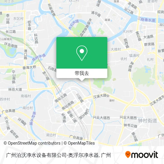 广州泊沃净水设备有限公司-奥浮尔净水器地图