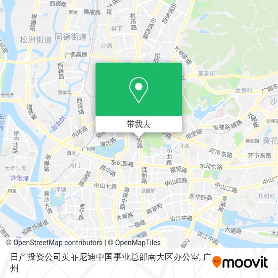 日产投资公司英菲尼迪中国事业总部南大区办公室地图