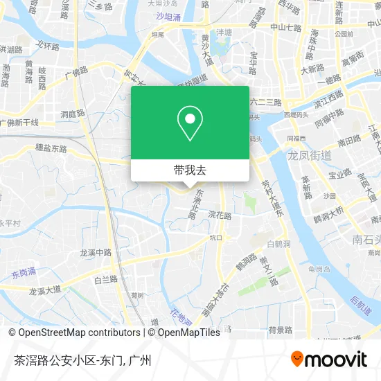 茶滘路公安小区-东门地图