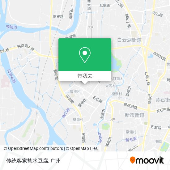 传统客家盐水豆腐地图