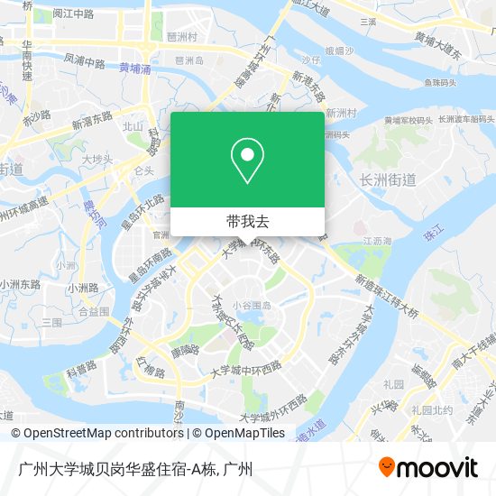 广州大学城贝岗华盛住宿-A栋地图