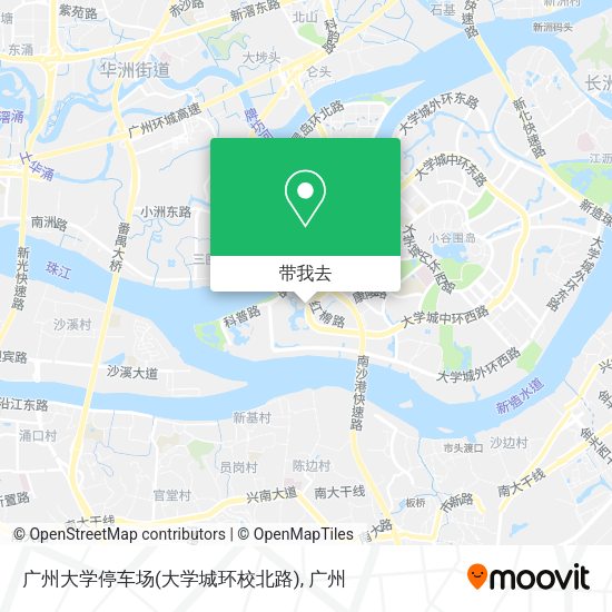 广州大学停车场(大学城环校北路)地图
