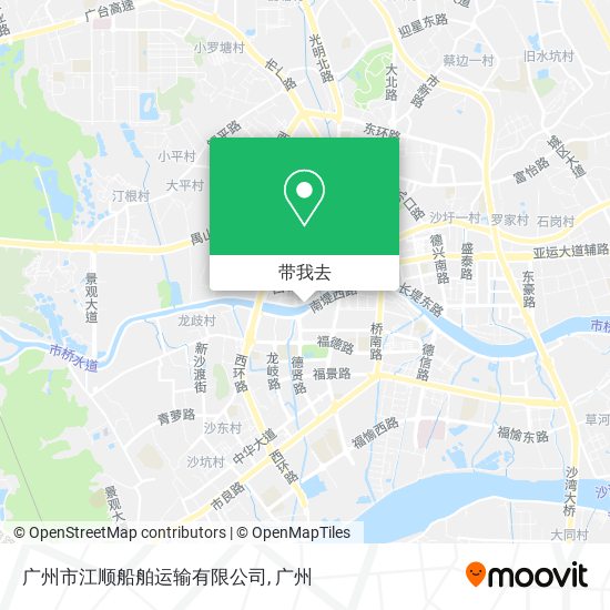 广州市江顺船舶运输有限公司地图