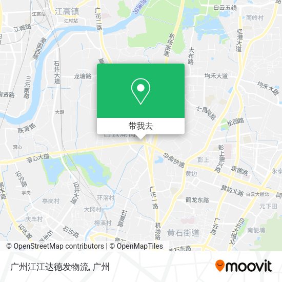 广州江江达德发物流地图