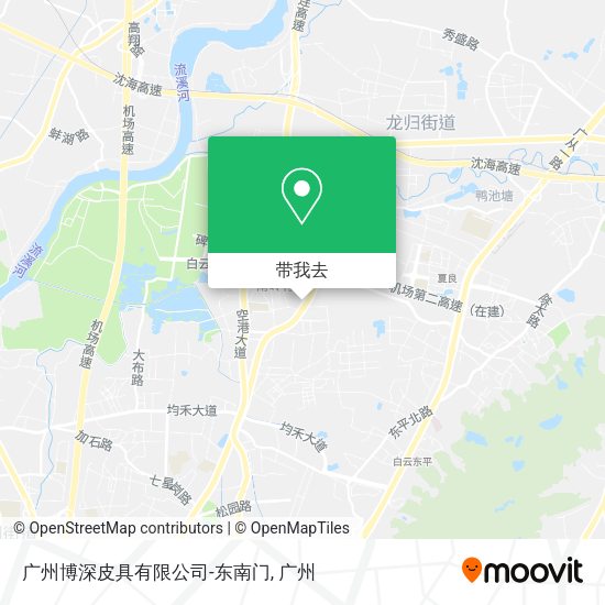 广州博深皮具有限公司-东南门地图