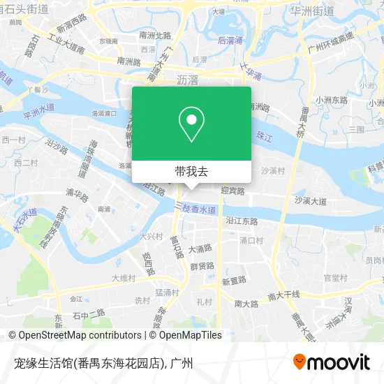 宠缘生活馆(番禺东海花园店)地图