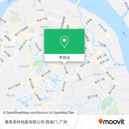 番禺美特包装有限公司-西南门地图