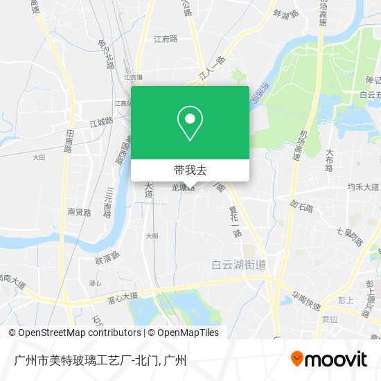 广州市美特玻璃工艺厂-北门地图