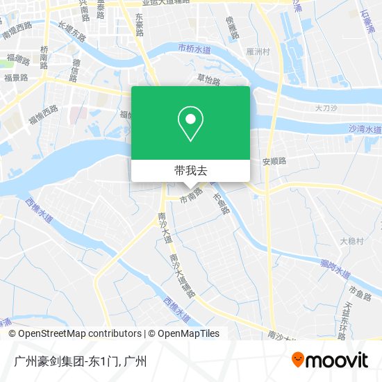 广州豪剑集团-东1门地图