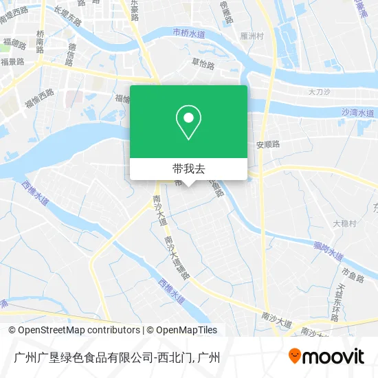 广州广垦绿色食品有限公司-西北门地图