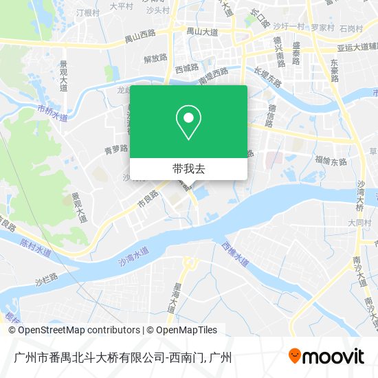 广州市番禺北斗大桥有限公司-西南门地图