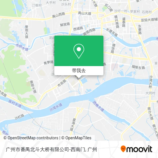 广州市番禺北斗大桥有限公司-西南门地图