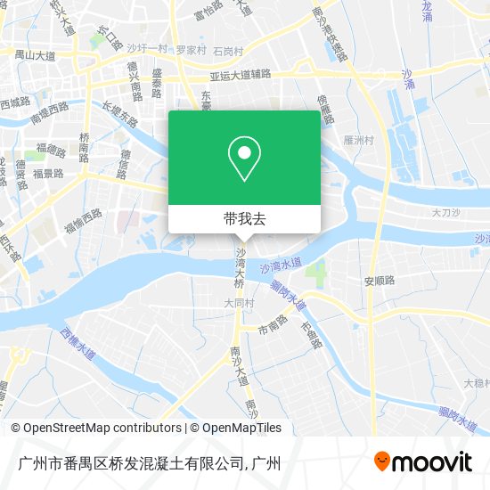 广州市番禺区桥发混凝土有限公司地图