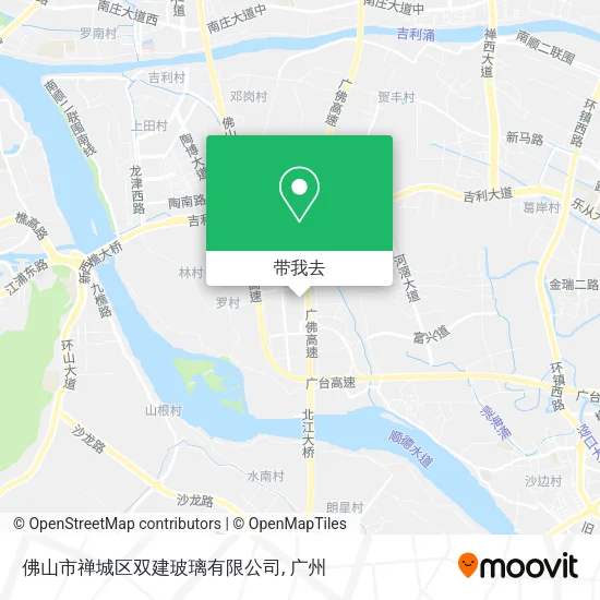 佛山市禅城区双建玻璃有限公司地图