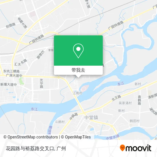 花园路与裕荔路交叉口地图