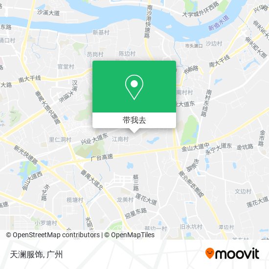 天澜服饰地图