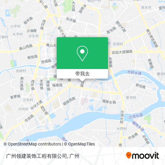 广州领建装饰工程有限公司地图