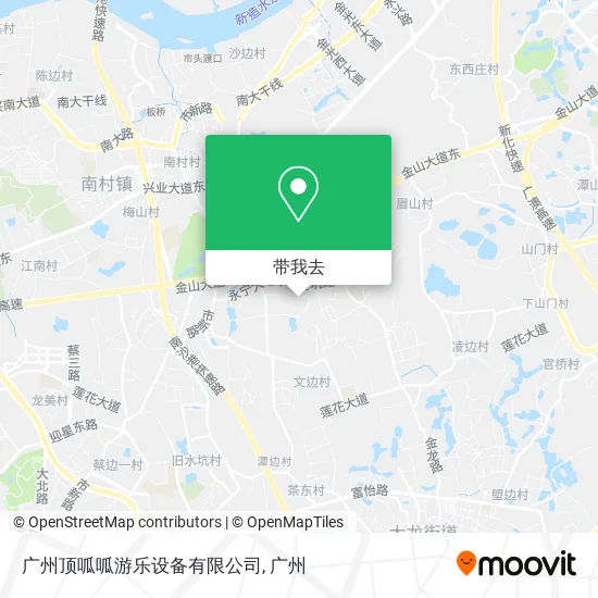 广州顶呱呱游乐设备有限公司地图