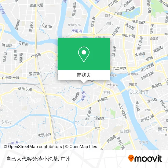 自己人代客分装小泡茶地图