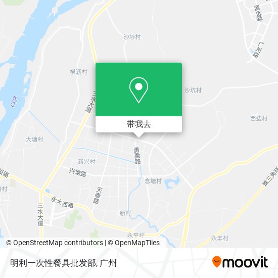 明利一次性餐具批发部地图