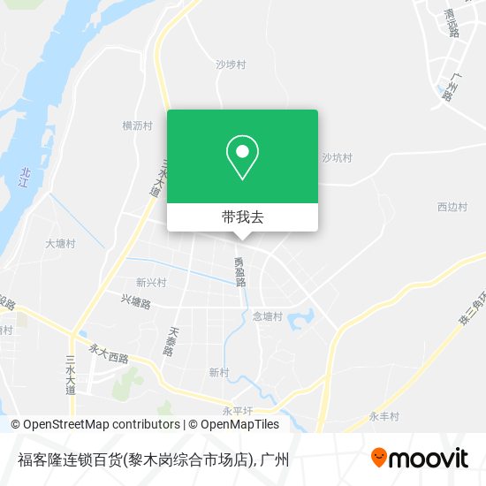 福客隆连锁百货(黎木岗综合市场店)地图