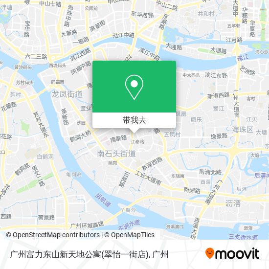 广州富力东山新天地公寓(翠怡一街店)地图