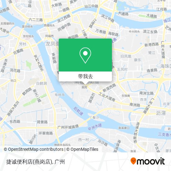 捷诚便利店(燕岗店)地图