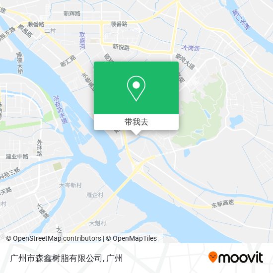 广州市森鑫树脂有限公司地图