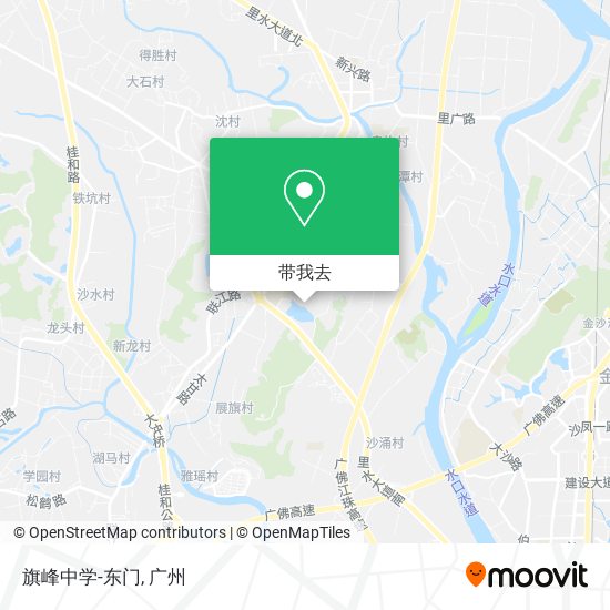旗峰中学-东门地图