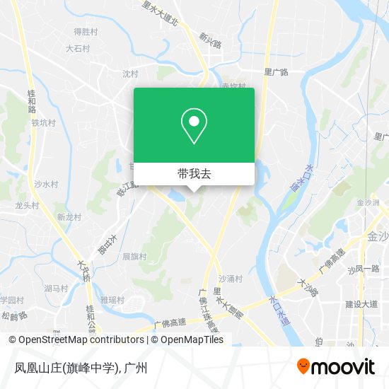 凤凰山庄(旗峰中学)地图