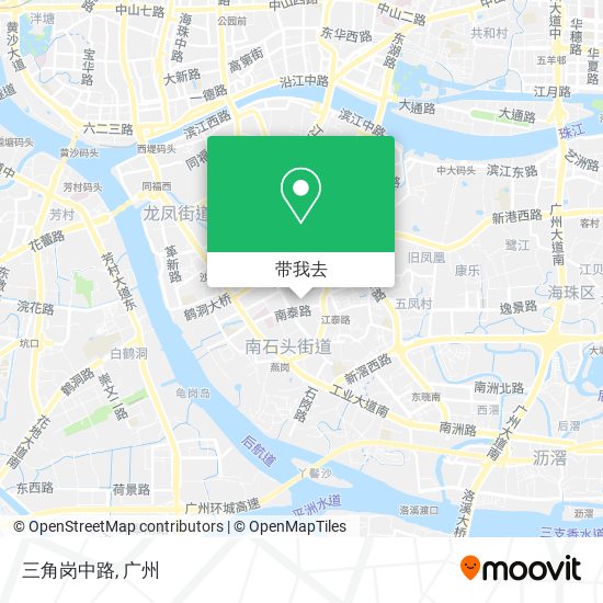 三角岗中路地图