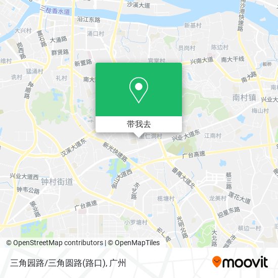 三角园路/三角圆路(路口)地图