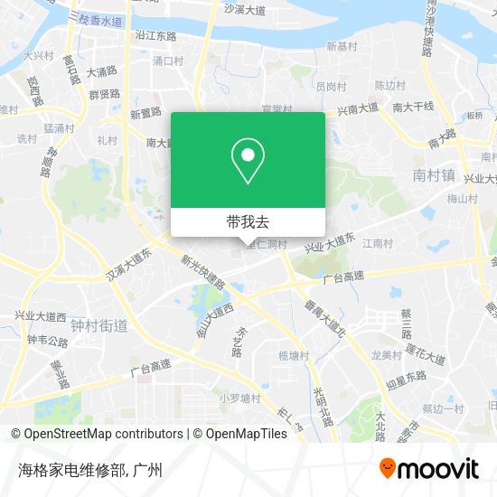 海格家电维修部地图