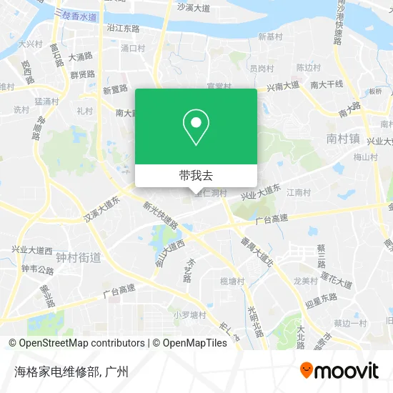 海格家电维修部地图